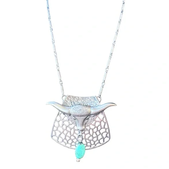 Handmade Taurus Charm Necklace - Picture 2 of 9